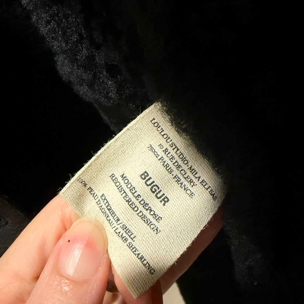 ✨ SOLD ✨ LOULOU STUDIO Bugur oversized shearling jacket size XS - Picture 7 of 12